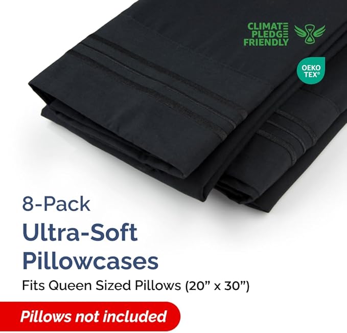 Queen Pillow Cases Set of 8 - Image 2