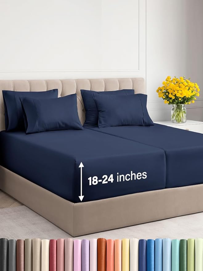 Extra Deep Split King Sheet Set by CGKUnlimited