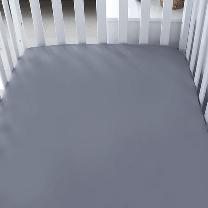 Crib Sheets and Waterproof Crib Mattress Protector 4 Pack Set, Waterproof Crib - Image 6