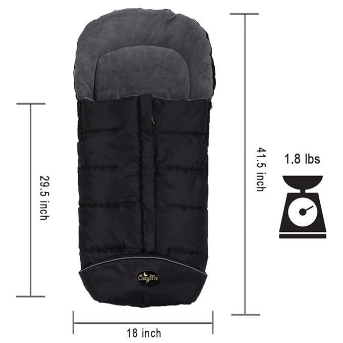 CozyMe Stroller Footmuff, Insulated Stroller Blanket Evelution, Water Repellent - Image 5