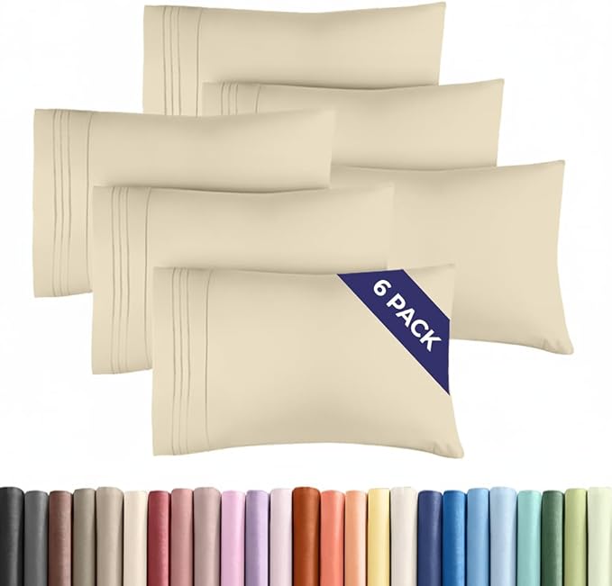 King Pillow Cases Set of 6 by CGKUnlimited