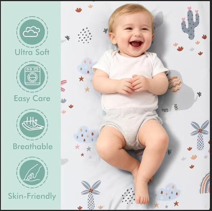 3 Pack Stretchy Bassinet Sheets - Image 2