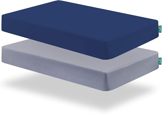 Crib Sheets and Waterproof Crib Mattress Protector 4 Pack Set, Waterproof Crib - Image 4