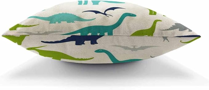 AOYEGO Cartoon Dinosaurs Throw Pillow Cover Animal Regular Repeat Carnivore - Image 5