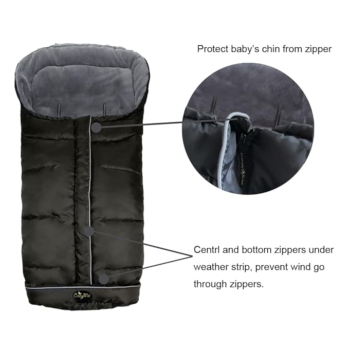 CozyMe Stroller Footmuff for Toddler, Stroller Blanket Evelution, Winter Baby - Image 5