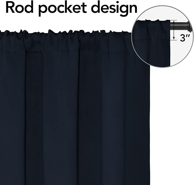 Easy-Going Rod Pocket Blackout Curtains - Image 2