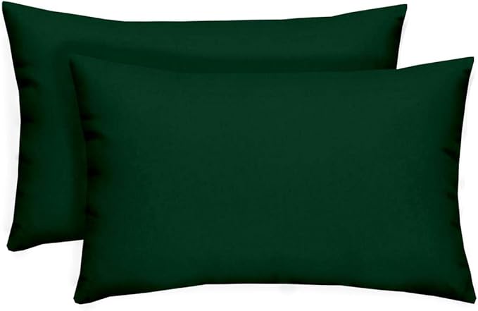 RSH DECOR: Lumbar Throw Pillows Set of 2 | 20” x 12" | All-Weather Spun Fabric by RSHDECOR