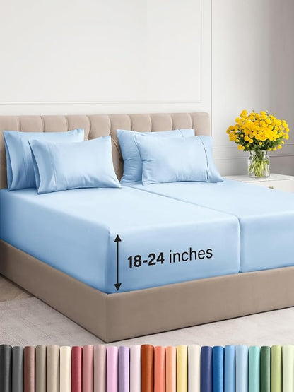 Extra Deep Split King Sheet Set by CGKUnlimited