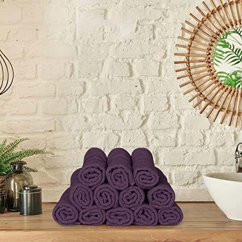 utopia towels 12 pack premium wash cloths, 12x12 on a desk or shelf