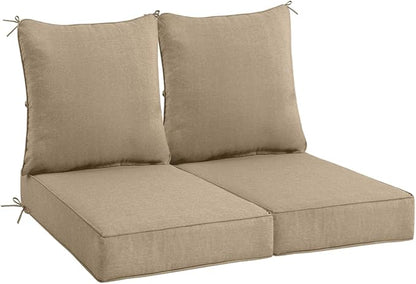 Sundale Outdoor Olefin Deep Seat Cushion Set of 2, Patio Chair Cushion and by SundaleOutdoor