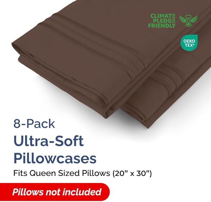 Queen Pillow Cases Set of 8 - Image 2