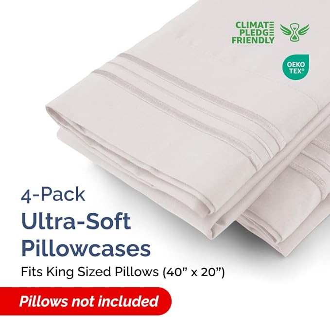 King Pillow Cases Set of 4 - Image 2
