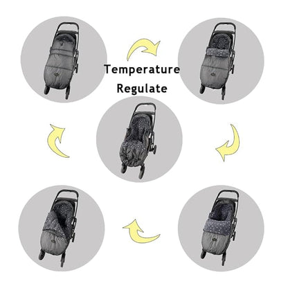 CozyMe Stroller Footmuff, Stroller Hooded Blanket - Image 2