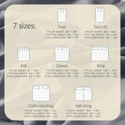 split king sheets for adjustable bed, soft deep, side view