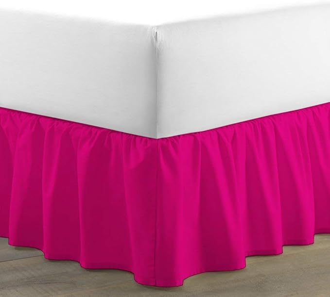 Ruffled Bed Skirt 12 Inch Drop Dust Ruffle by Unknown