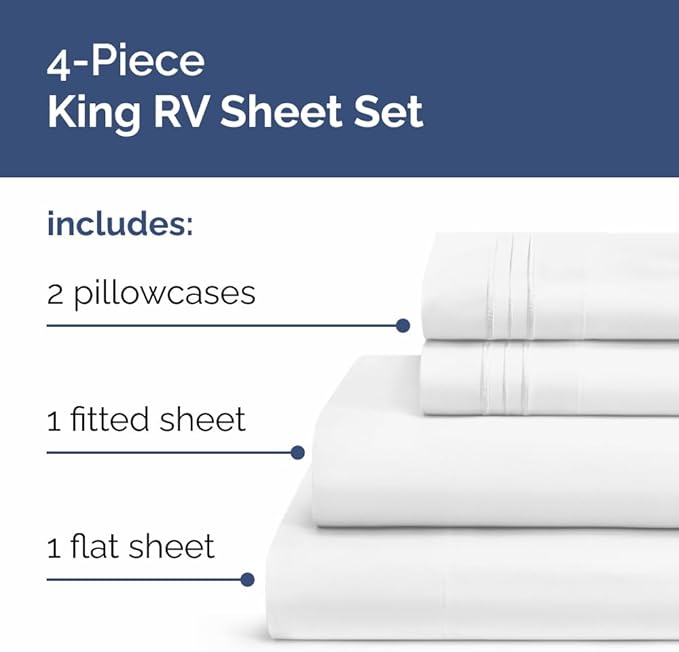 RV King Size Sheet Set 72 X 80 - Image 2