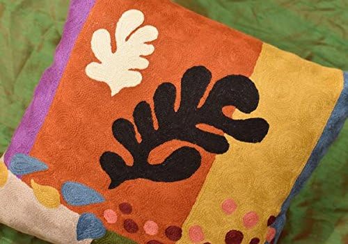 Matisse Coral Pillow Cover | Orange Modern Pillows | Modern Chair Cushion| - Image 9