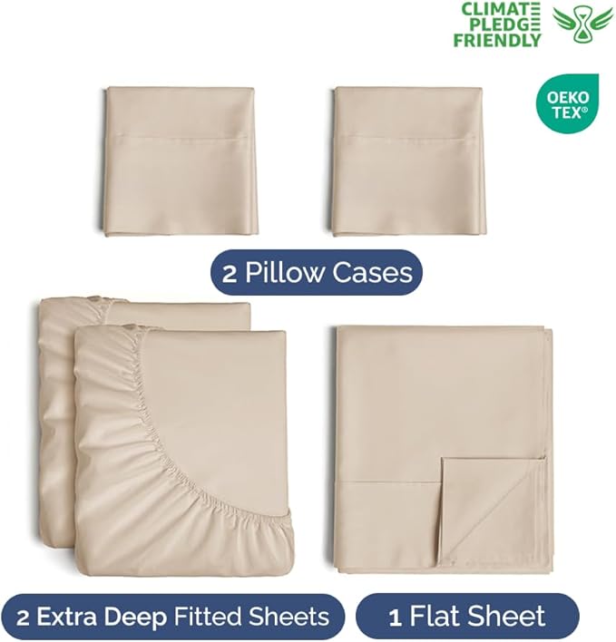 Extra Deep Pocket Split King Sheets - Image 2