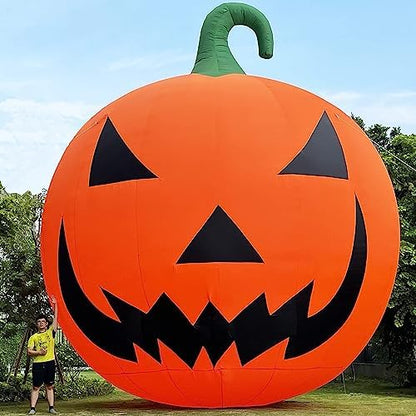Giant 26Ft Premium Halloween Inflatable Pumpkin Decorations with Blower, Blow up Halloween Decorations Outdoor Holiday Decor for Outdoor Yard Lawn Xmas Party with No Light