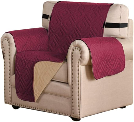 H.VERSAILTEX Reversible Chair Cover Furniture Protector Anti-Slip Couch Cover by HVERSAILTEX