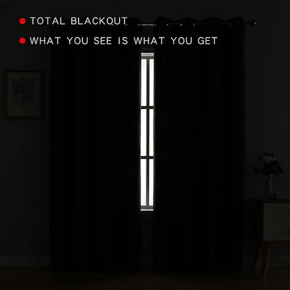 G2000 100% Blackout Curtains for Bedroom Living Room Curtains 84 Inches Long - Image 3