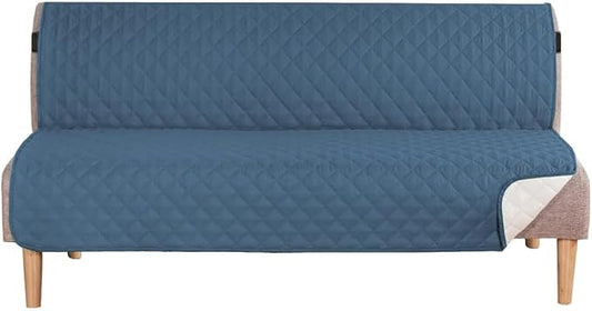 H.VERSAILTEX Reversible Futon Cover Water Repellent Armless Sofa Slipcover by HVERSAILTEX
