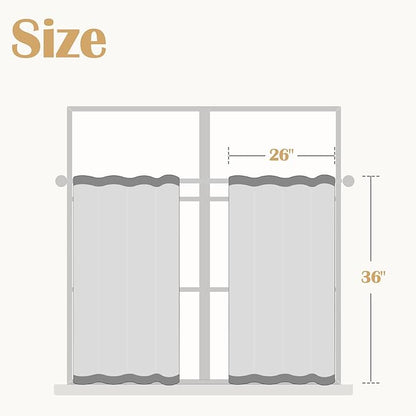 jinchan Floral Kitchen Curtains - Image 4