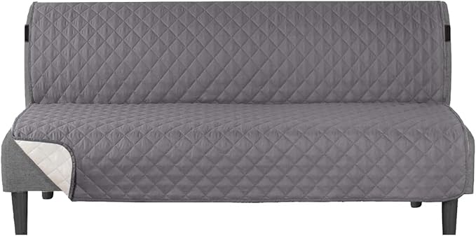 H.VERSAILTEX Reversible Futon Cover Water Repellent Armless Sofa Slipcover by HVERSAILTEX