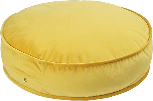 Round Floor Pillow Cover Velvet Throw Seating Pouf Yoga Meditation Cushion by YIUOR
