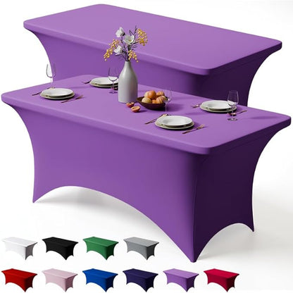 Trlyc 2 Pack 6FT Spandex Table Cloth by TRLYC