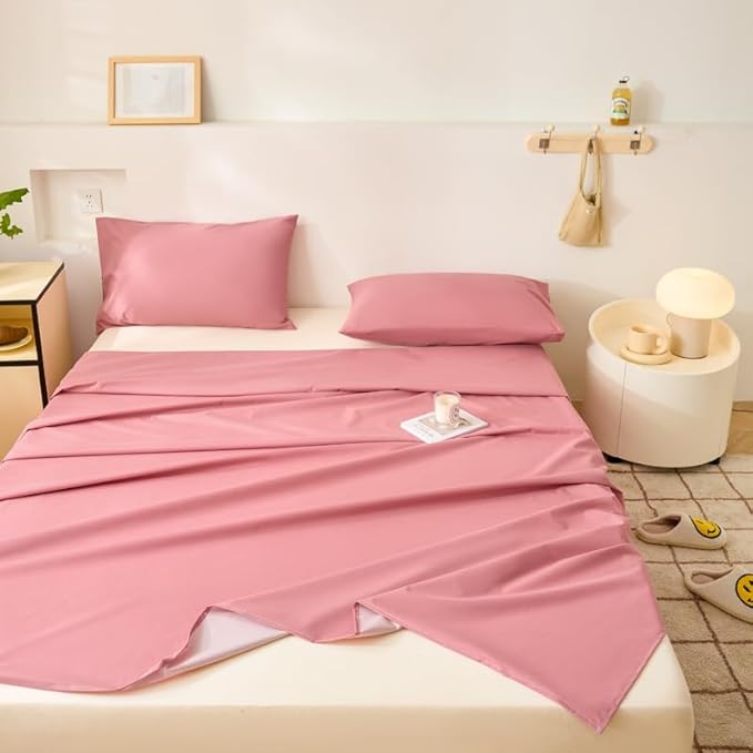WenBags Lightweight Waterproof Flat Sheet 70 * 90 Inches Queen Size-Mattress - Image 6