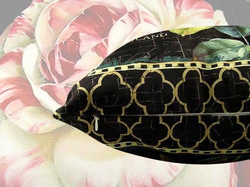 Elegant Velvet Floral Throw Pillow Cover Double Sides Handmake Flower - Image 5