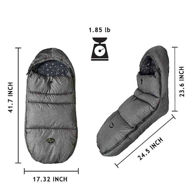 CozyMe Stroller Footmuff, Stroller Hooded Blanket - Image 4