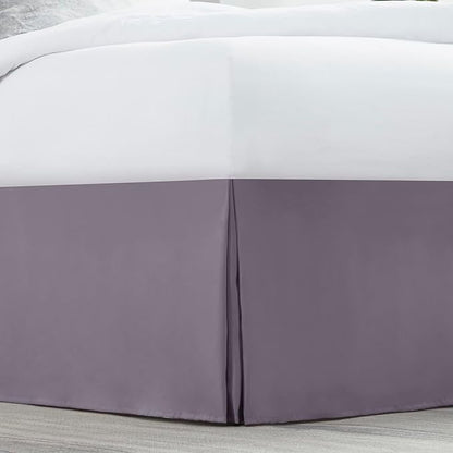 Nestl Grayish Purple Bed Skirt King Size - Image 2