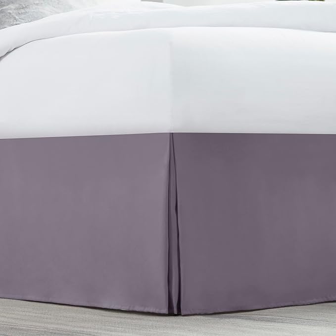 Nestl Grayish Purple Full Bed Skirt - Image 2