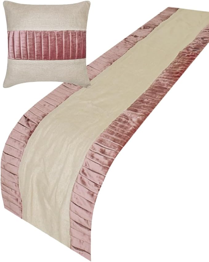 The HomeCentric King/Queen/Twin Purple Decorative Queen 74"x18" Bed Runner - Image 2