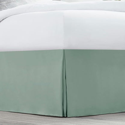 Nestl Sage Green Bed Skirt King Size - Image 2