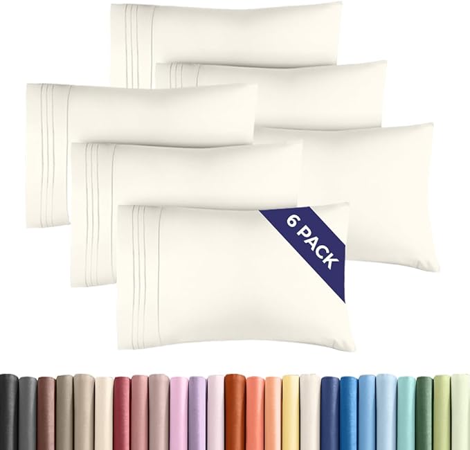 King Pillow Cases Set of 6 by CGKUnlimited