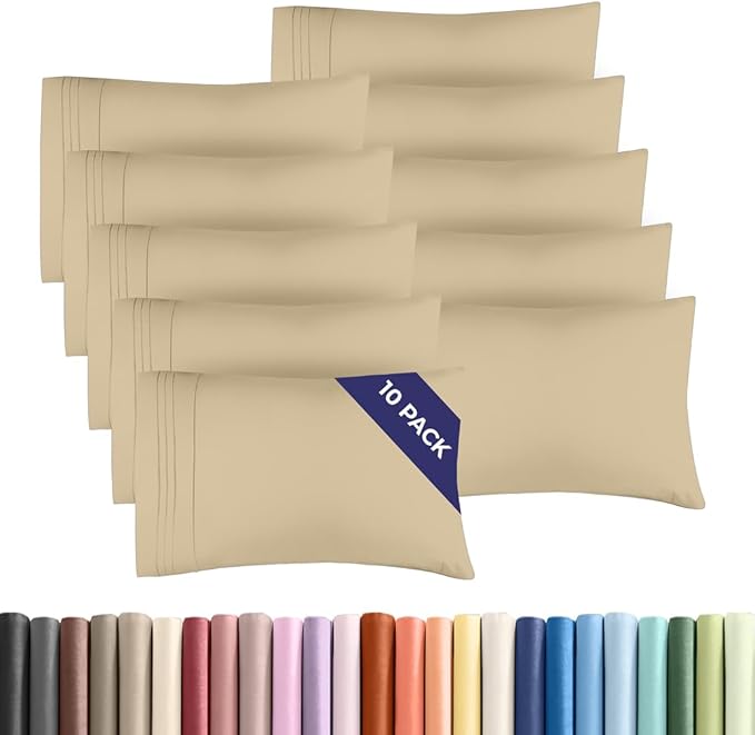 Queen Pillow Cases Set of 10 by CGKUnlimited