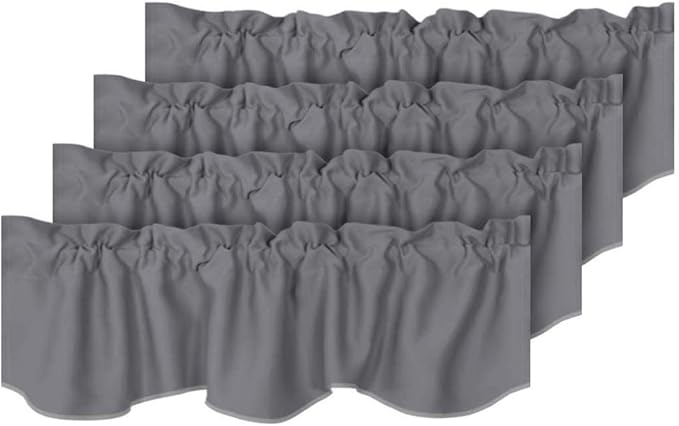 H.VERSAILTEX 4 Panels Blackout Curtain Valances by HVERSAILTEX