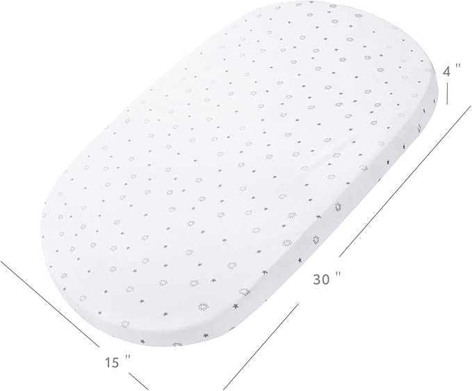 Bassinet Sheets 15" x 30", Fit for Fisher Price Soothing Motions, Rock - Image 6