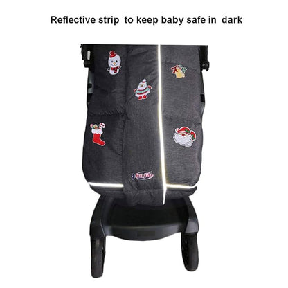 Christmas Uniuqe Waterproof Winter Stroller Bunting Bag Todder, Width Adjustable - Image 5