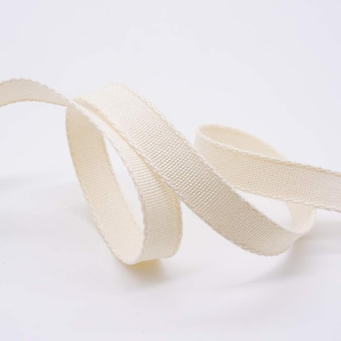 CT CRAFT LLC Ivory Cotton Ribbon 3/8" x 10 Yards - Image 4