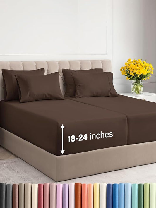 Extra Deep Split King Sheet Set by CGKUnlimited