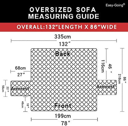 easy-going reversible couch cover, 3 cushion sofa, army, package contents