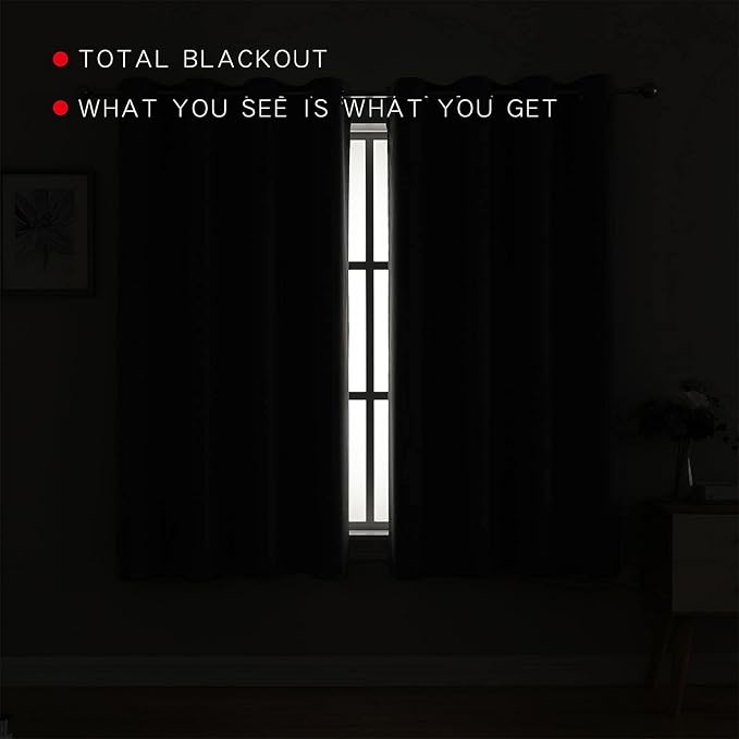 G2000 100% Blackout Curtains for Bedroom & Living Room - Image 3