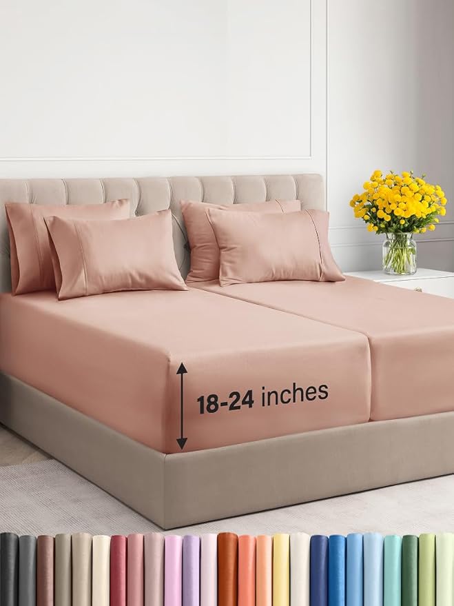 Extra Deep Split King Sheet Set by CGKUnlimited