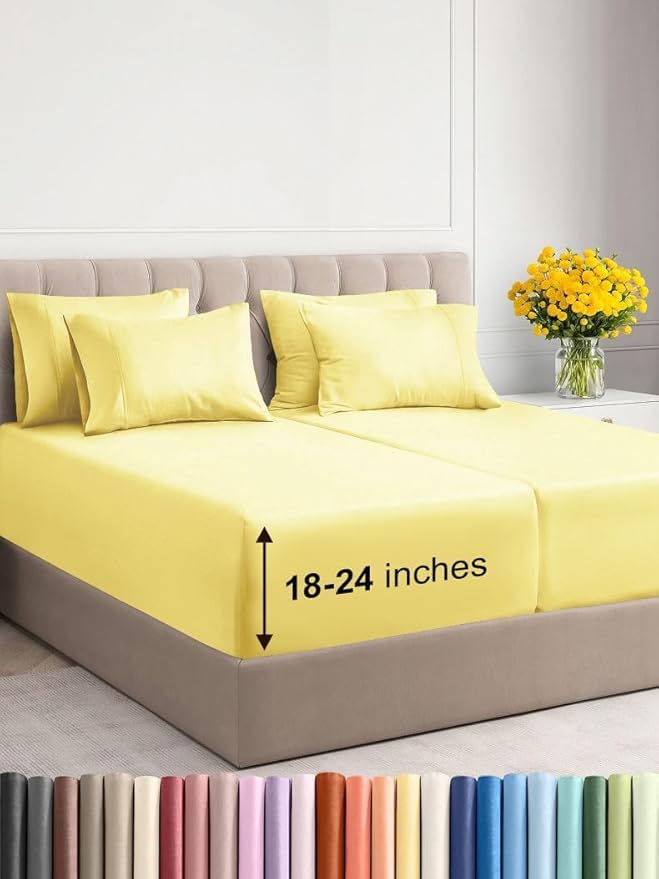 Extra Deep Split King Sheet Set by CGKUnlimited