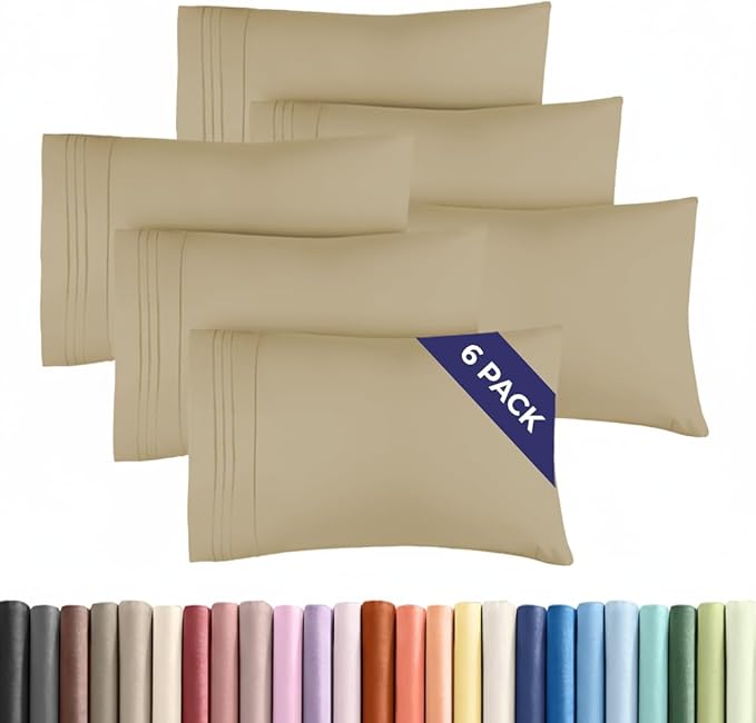 King Pillow Cases Set of 6 by CGKUnlimited