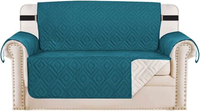 H.VERSAILTEX Reversible Loveseat Cover Furniture Protector Anti-Slip Water by HVERSAILTEX